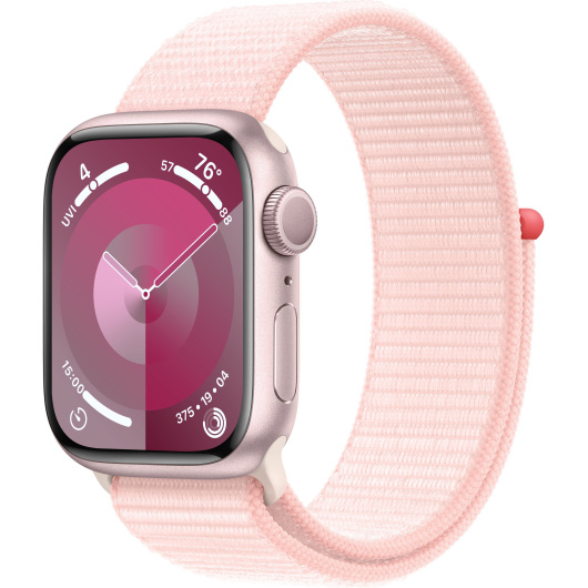 Умные часы Apple Watch Series 9 45 мм Aluminium Case with Light Pink Sport Loop Розовый MR9J3ZP/A