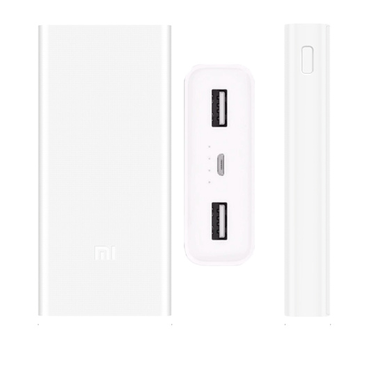 Внешний аккумулятор Xiaomi Mi Power Bank 20000 mAh Белый