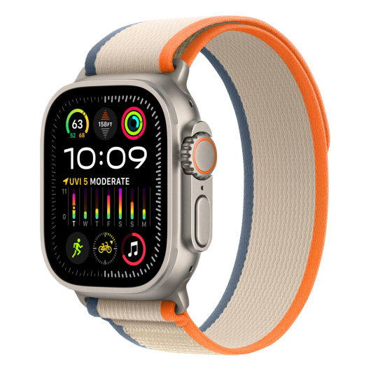 Умные часы Apple Watch Ultra 2 GPS+Cellular 49mm Titanium Case Orange/Beige Trail Loop S/M