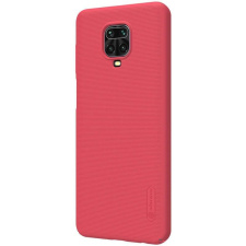 Пластиковый чехол бампер Nillkin Super Frosted Shield для Xiaomi Redmi Note 9 Pro/9s Красный