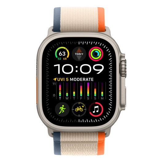 Умные часы Apple Watch Ultra 2 GPS+Cellular 49mm Titanium Case Orange/Beige Trail Loop S/M