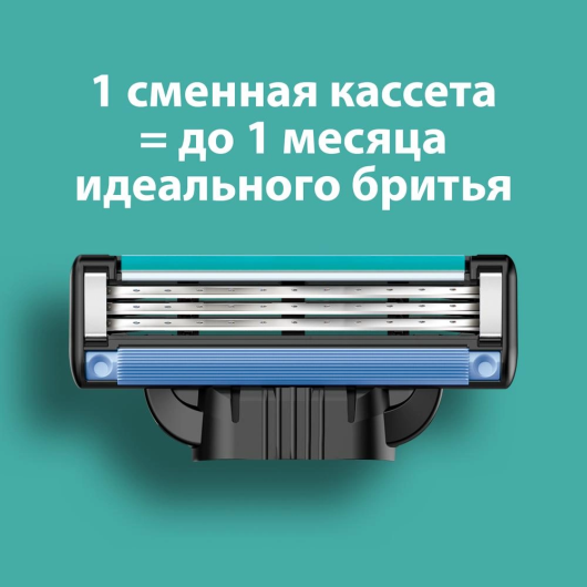 GILLETTE Mach 3 Сменные кассеты для бритья с 3 лезвиями, мужские, 8 шт