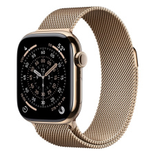 Apple Watch Series 11 Умные часы Apple Watch Series 11 42mm Gold Titanium Case with Gold Milanese Loop Cellular watch