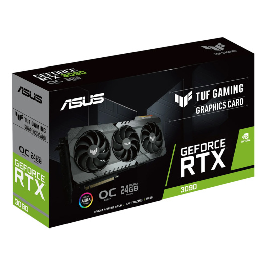 Видеокарта ASUS TUF Gaming GeForce RTX 3090 OC 24GB ( TUF-RTX3090-O24G-GAMING), Retail