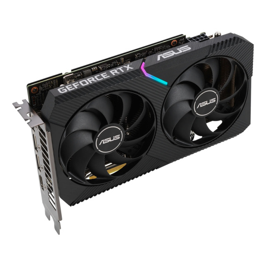 Видеокарта ASUS DUAL GeForce RTX 3060 Ti V2 MINI OC (DUAL-RTX3060TI-O8G-MINI-V2), Retail