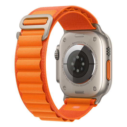 Умные часы Apple Watch Ultra GPS+Cellular 49mm Titanium Case with Orange Alpine Loop S