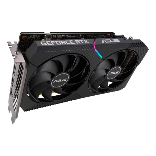 Видеокарта ASUS DUAL GeForce RTX 3060 Ti V2 MINI OC (DUAL-RTX3060TI-O8G-MINI-V2), Retail