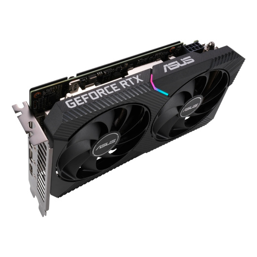 Видеокарта ASUS DUAL GeForce RTX 3060 Ti V2 MINI OC (DUAL-RTX3060TI-O8G-MINI-V2), Retail