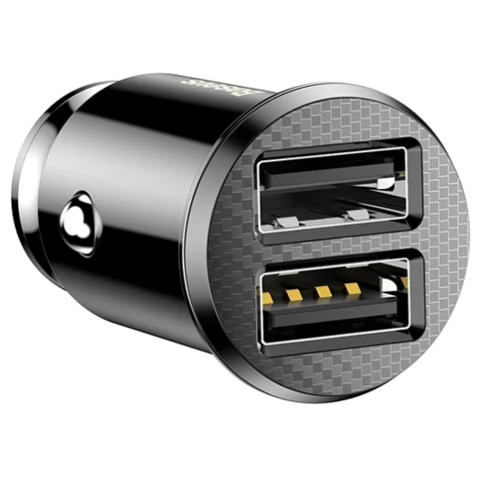 Автомобильное зарядное устройство Baseus ML-01 3.1A Dual-USB Car Charger  Черный