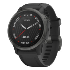 Умные часы Garmin Fenix 6S Sapphire DLC серый/черный