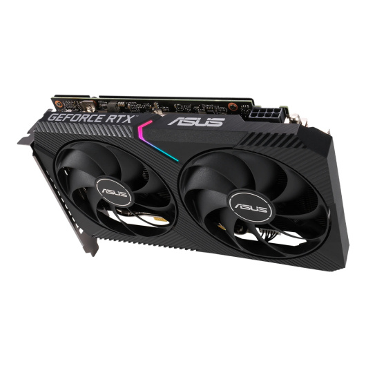 Видеокарта ASUS DUAL GeForce RTX 3060 Ti V2 MINI OC (DUAL-RTX3060TI-O8G-MINI-V2), Retail