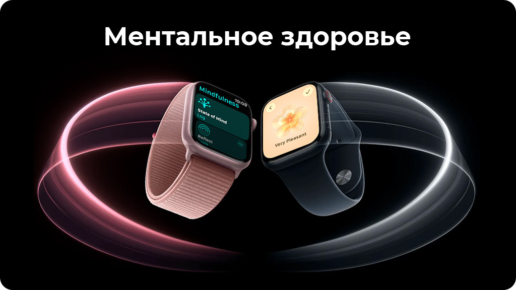 Умные часы Apple Watch Series 9 41 мм Aluminium Case Sport Band Темная ночь M/L