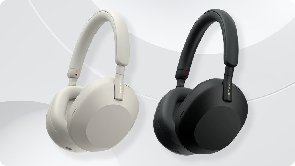 Беспроводные наушники Sony WH-1000XM5, Серебряные