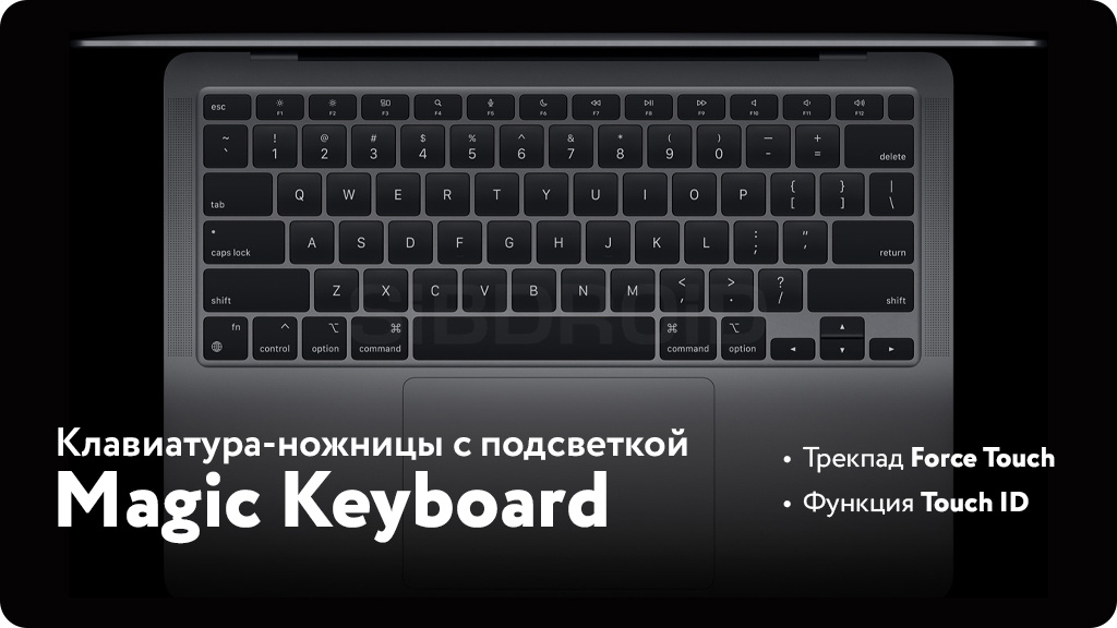 Ноутбук Apple MacBook Air 13.3 2020 M1 8GB/512GB Серый космос (FGN73) Официально восстановленный