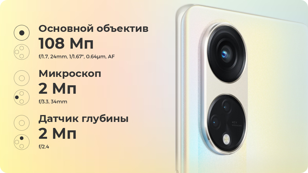 OPPO Reno8 T 5G 8/256Gb Золотой