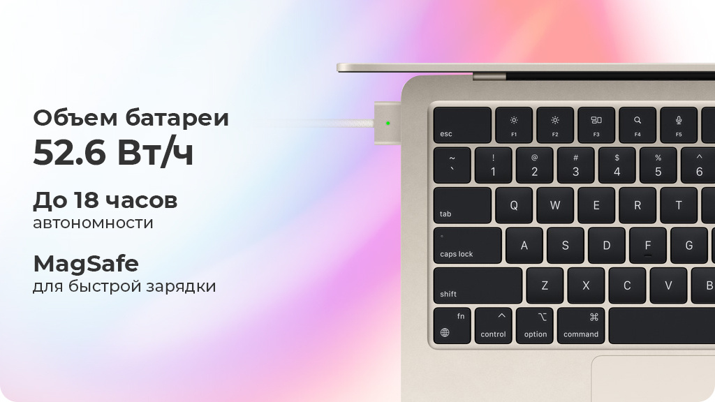 Ноутбук Apple MacBook Air 13.6 2022 M2 16GB/512GB Серебристый (Z15S0000P)