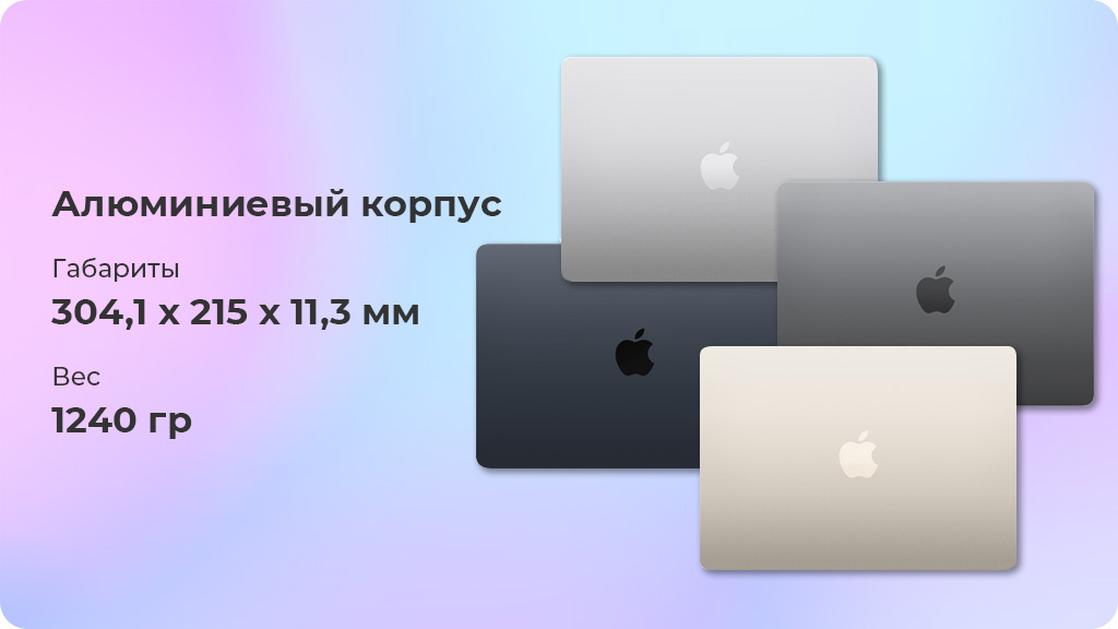 Ноутбук Apple MacBook Air 13.6 2022 M2 16GB/512GB Серебристый (Z15S0000P)