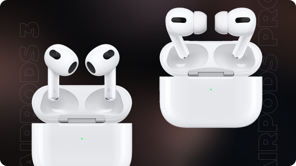 Беспроводные наушники Apple AirPods 3 с проводным зарядным футляром (MPNY3ZM/A) белые