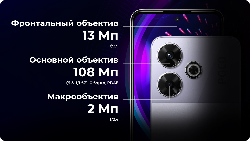 Xiaomi Poco M6 6/128Gb (NFC) РСТ Черный